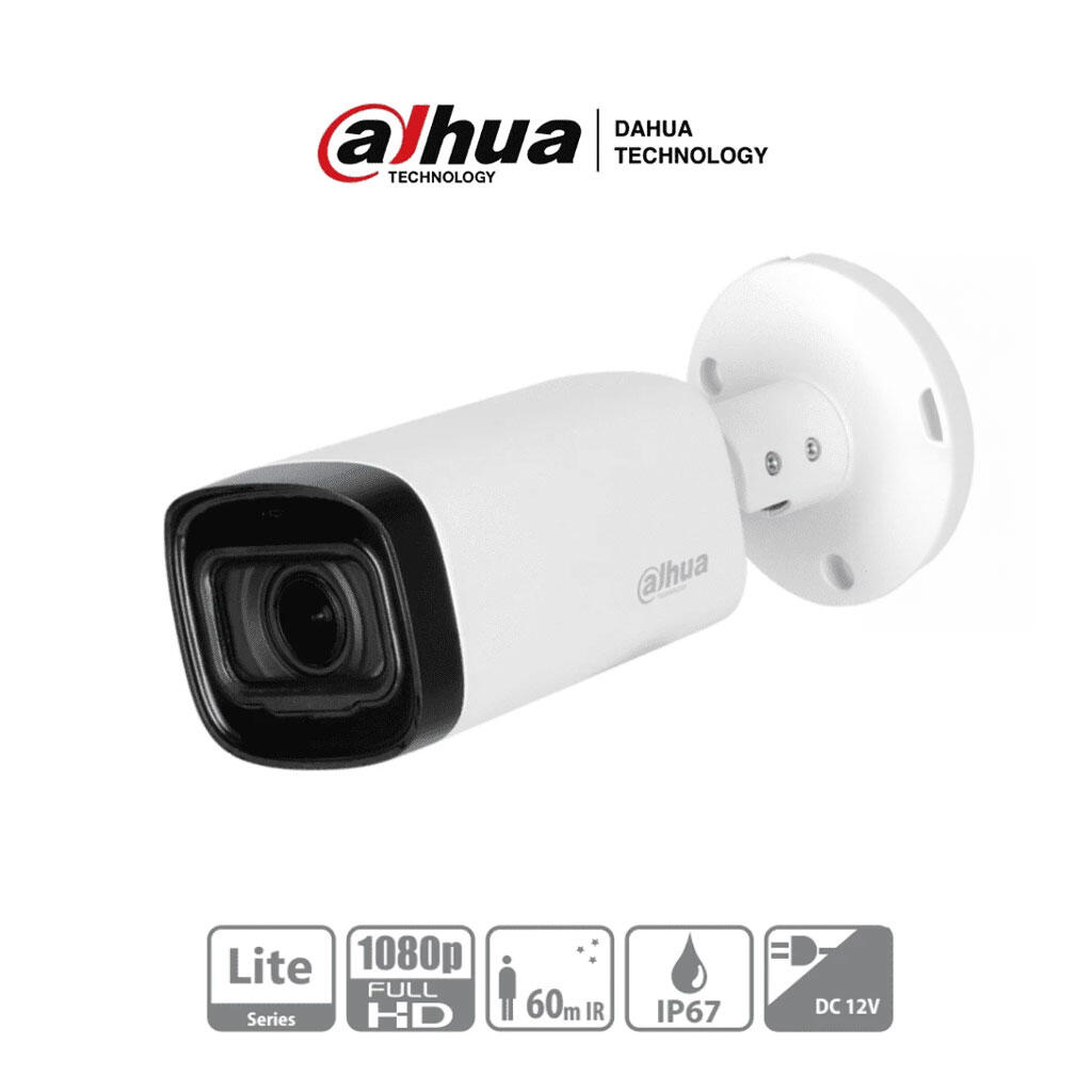 DH-HAC-HFW1200RN-Z-IRE6 Cámara Bullet HDCVI Dahua 2MP IR60 Motorizada 2.7-12mm IP67