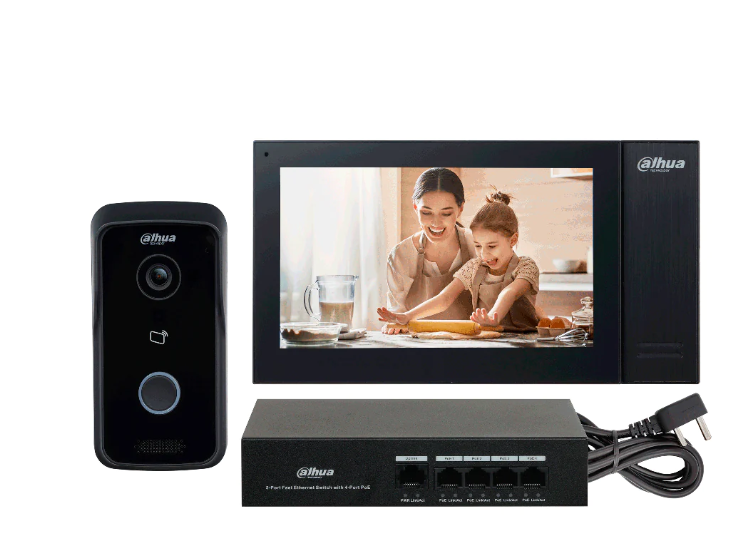 DHI-KTP02 KIT Video Portero IP Dahua Cableado Incluye Switch