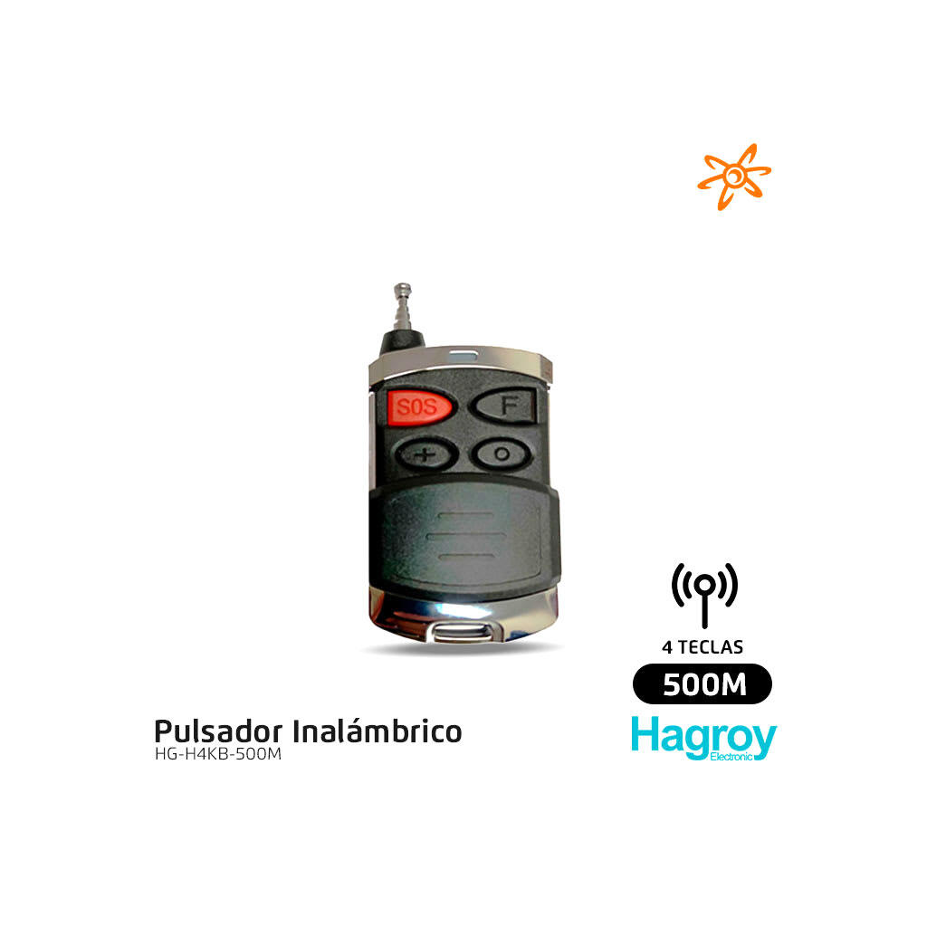 Pulsador Inalambrico Hagroy 2 Canales