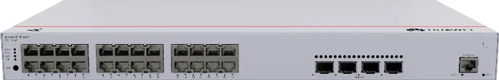 S310-24P4X. Switch Hauwei eKit 24 puertos PoE+ 10/100/1000Base-T 4 Puertos 10 GE SFP+ capacidad de conmutación de 128 Gbit/s capacidad de reenvió de paquetes de 96 Mpps para capa de agregación