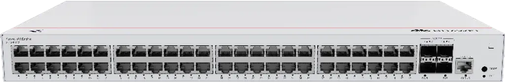 S220-48T4X. Switch Huawei eKit 48 puertos 10/100/1000Base-T 4 Puertos 10 GE SFP+ capacidad de conmutación de 176 Gbit/s capacidad de reenvió de paquetes de 131 Mpps
