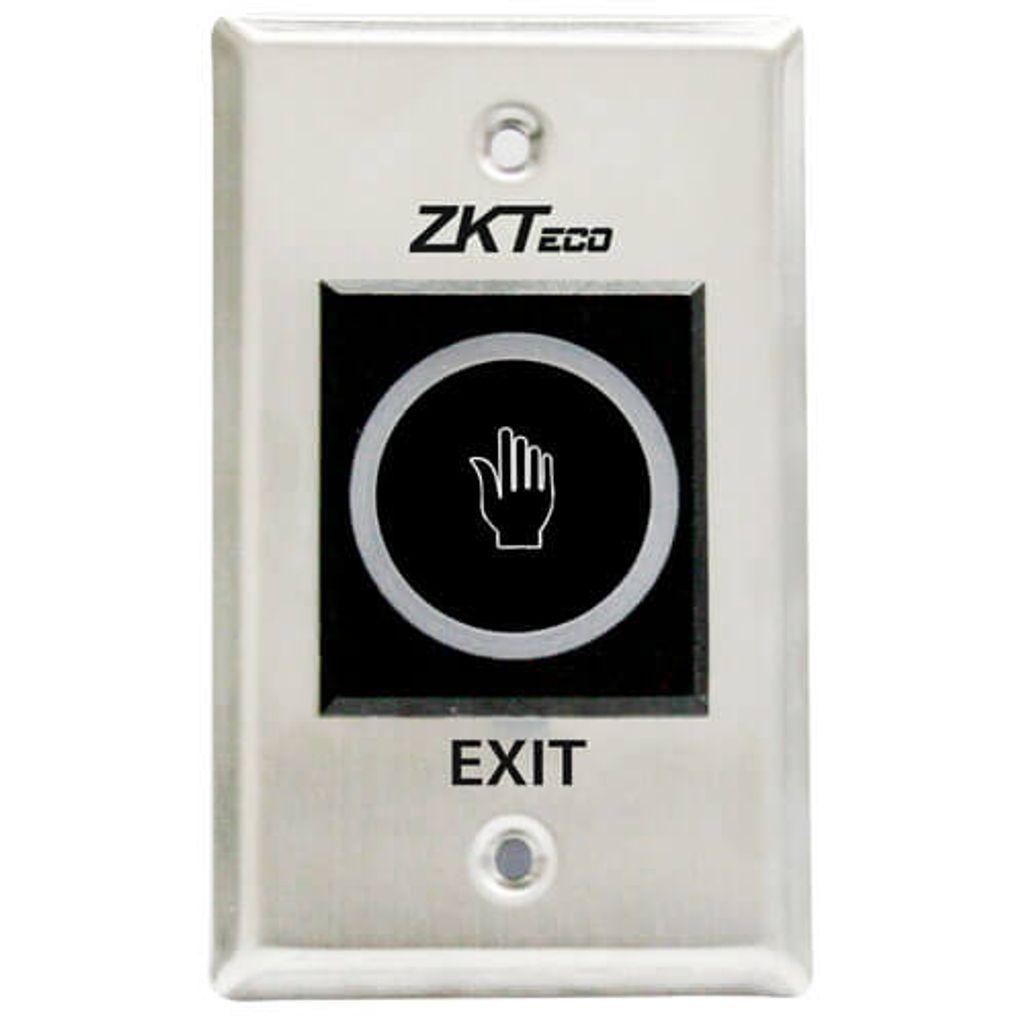 TLEB102. pulsador de salida no-touch rectangular 12vdc, indicador led verde/azul.