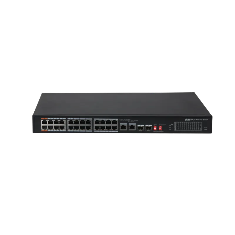 DH-S3226-24ET-240. Switch PoE 24 PUertos DAHUA 240W.