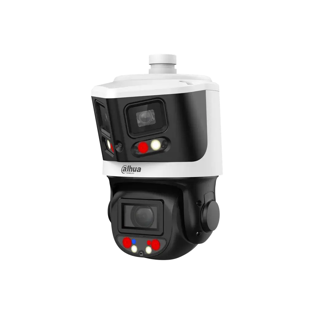 Cámara PTZ IP X-Spans 8MP+4MP, TiOC: 10X Zoom, IR hasta 70m, Autotracking, Protección perimetral,Multivisión, Disuasión activa, Luz dual inteligente, SMD 4.0/ IP66.