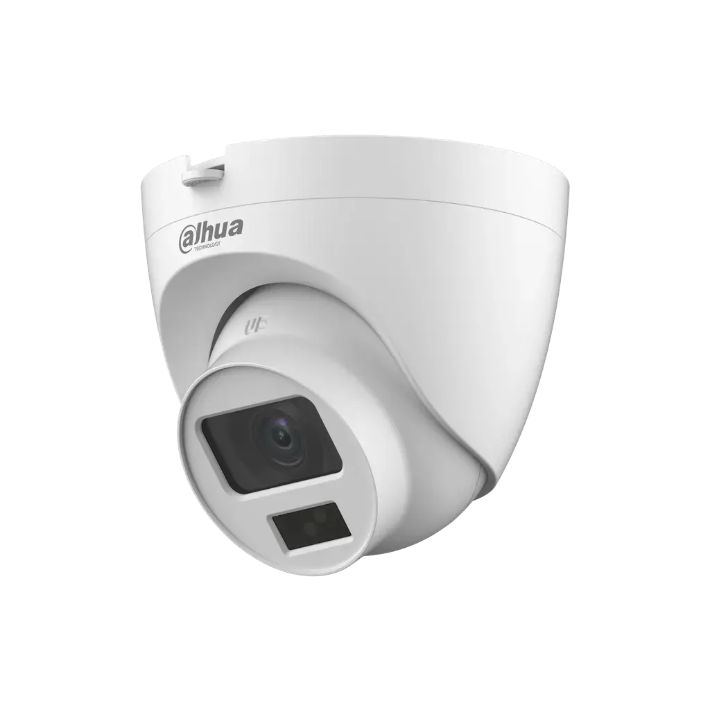 DH-HAC-HDW1500CLQN-IL-A-0280B-S3-DIP. Camara dahua Mini Domo 5MP, lente Fijo 2.8mm, IR 20m, IP67.