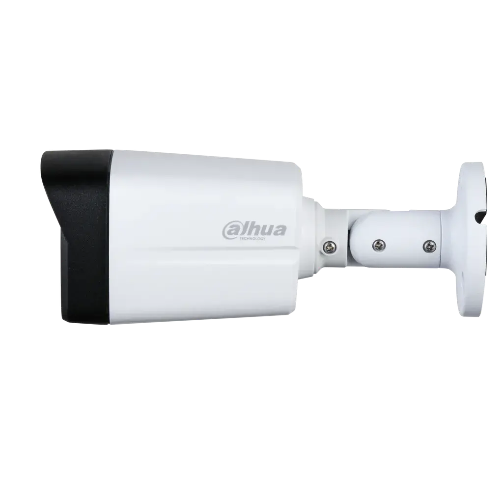 DH-HAC-HFW1200TLMN-IL-A-0280B-S6. Cámara Análoga Dahua tipo bullet de 2MP con doble iluminación de hasta 40m lente fijo de 2.8mm Micrófono incorporado protección IP67.