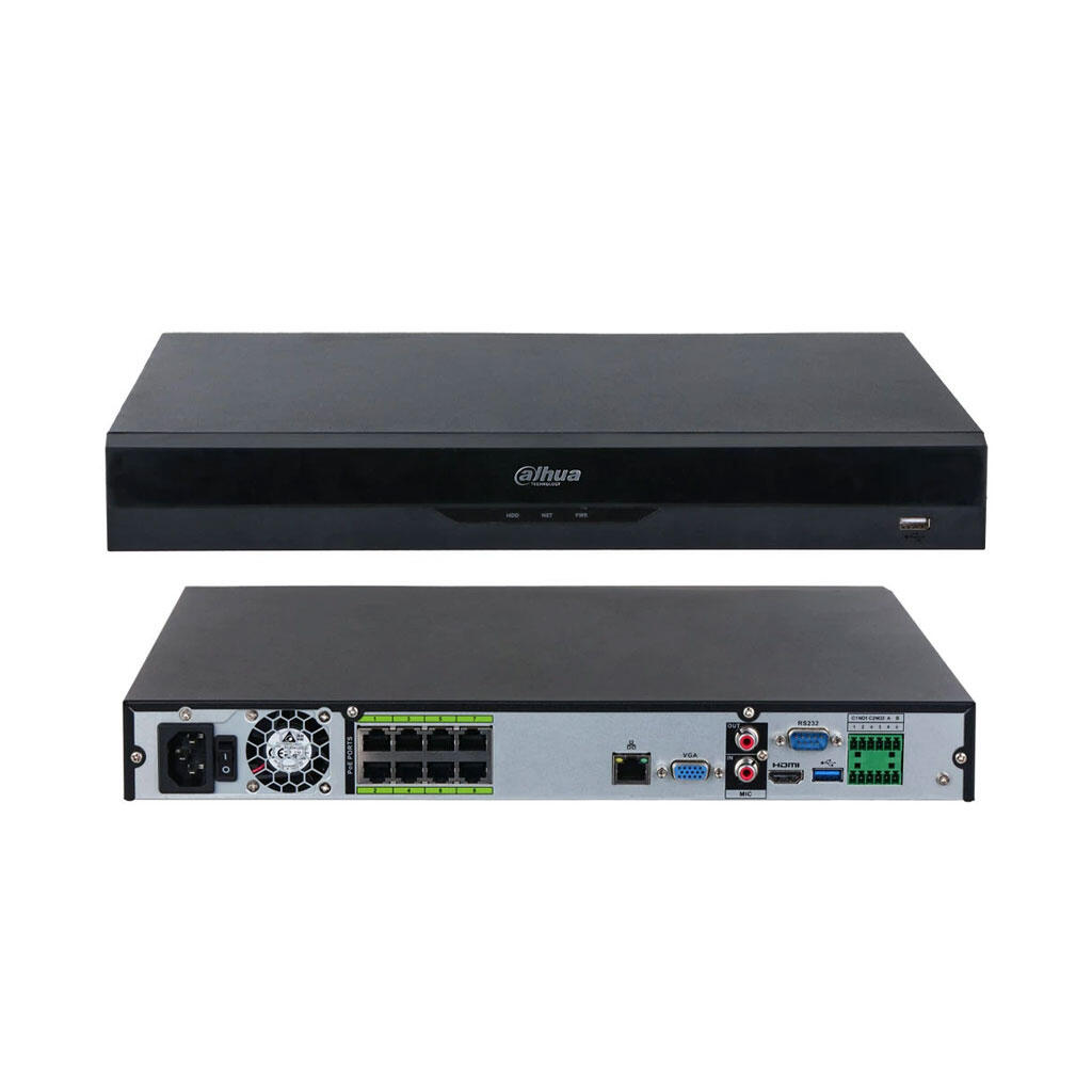 DHI-NVR5216-8P-EI2. NVR IA 16 Canales Dahua 8 Puertos POE 2xHDD Hasta 20Tb c/u