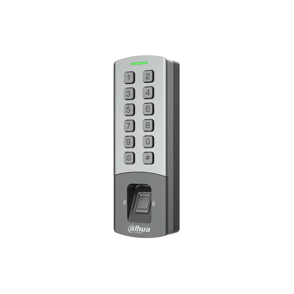 DHI-ASI1212M. Control Acceso Standalone Dahua Tarjeta Mifare Password Huella Red 12v IP65 IK08