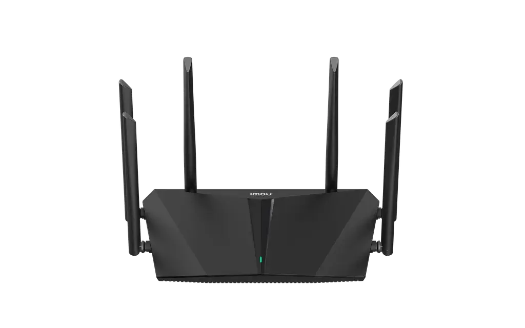 HX15. Router Imou wifi 6 ax1500 2.4ghz / 5ghz 1 puerto WAN GE, 3 puertos LAN GE, 6 antenas de 5dbi, soporta: ipv6, red invtados, horarios wifi programables, mesh, iptv