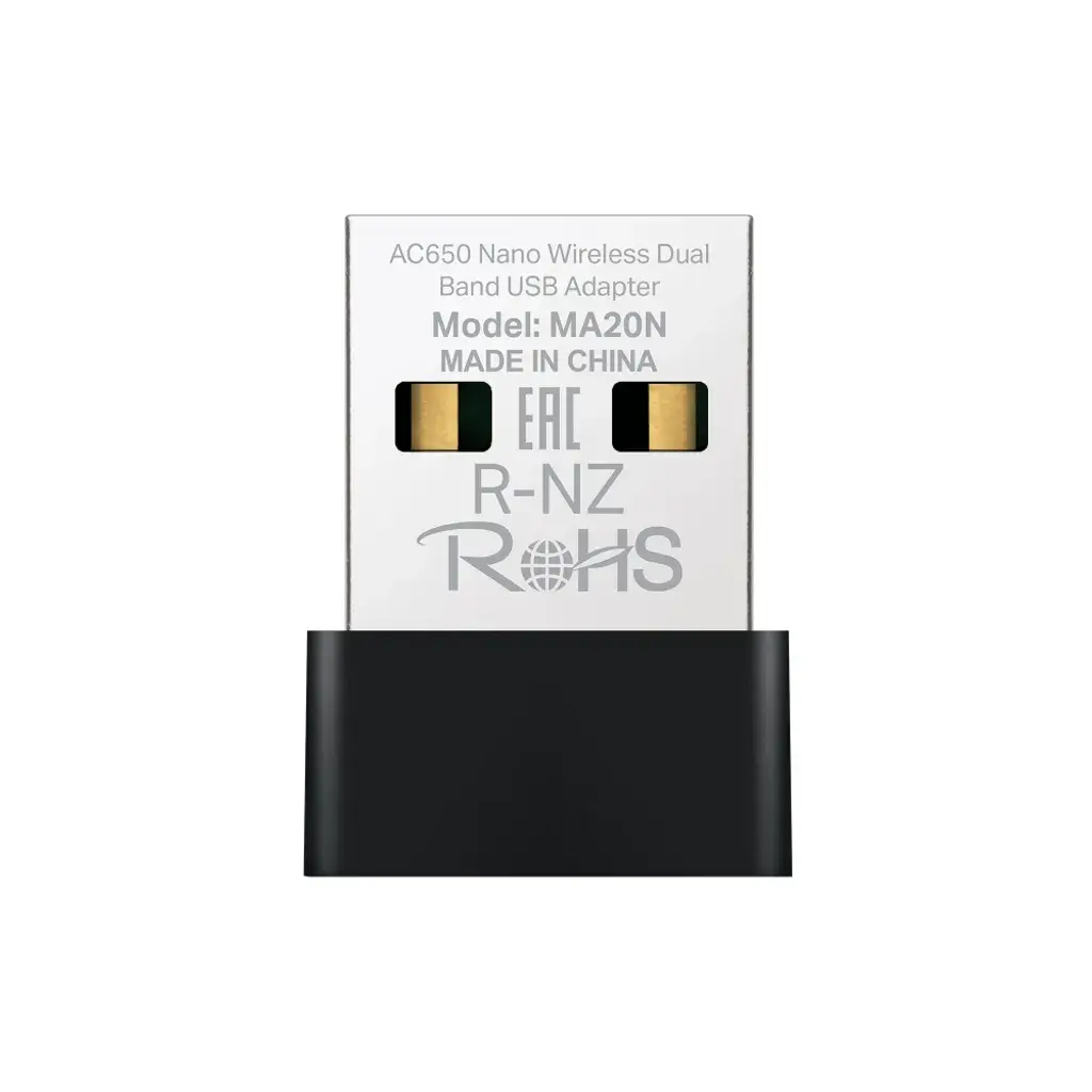MA20N. Adaptador USB inalámbrico de doble banda AC650 Nano Mercusys