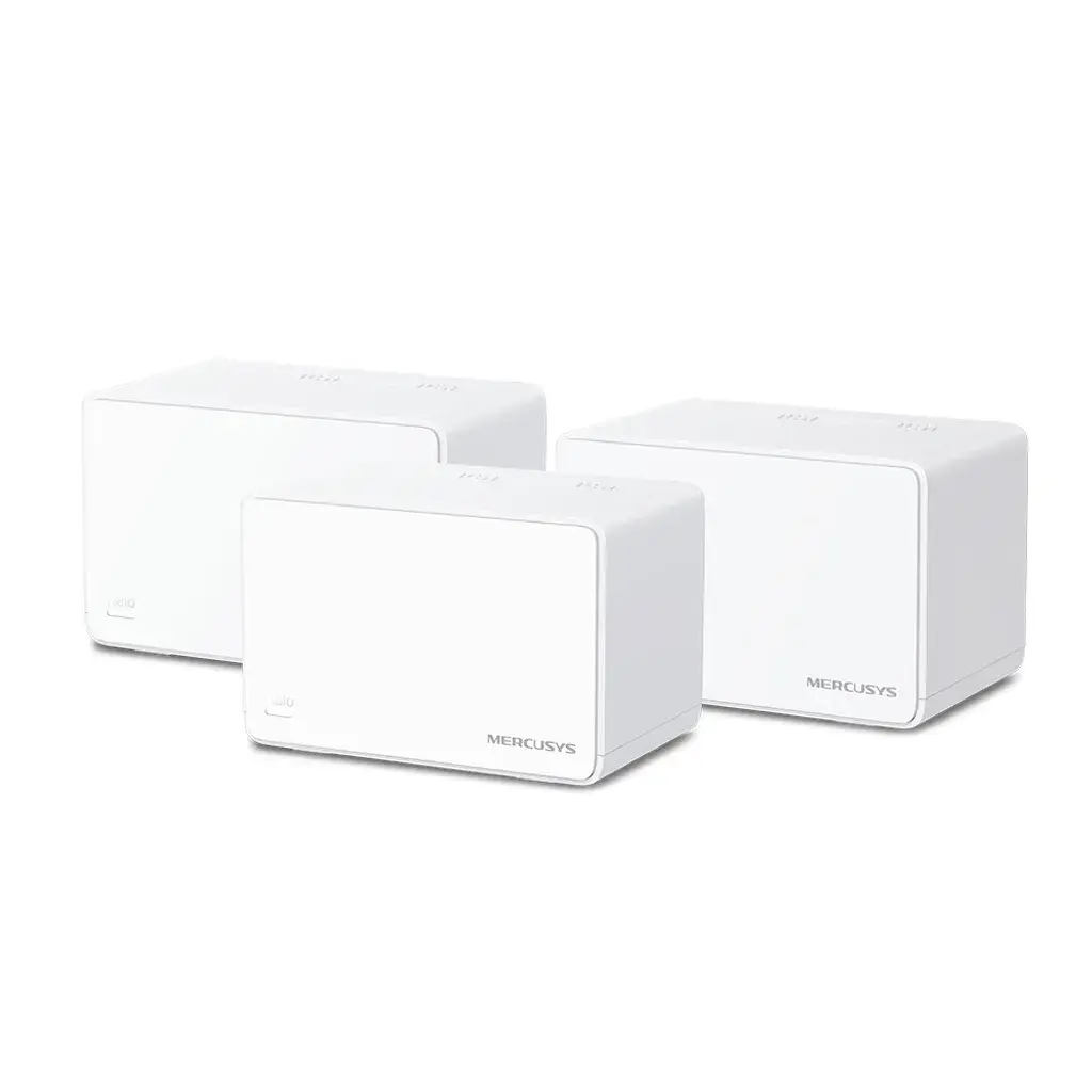 Halo H80X(3-pack). Equipos wifi 6 mesh doble banda para el hogar con tecnología AX3000 conecta hasta 150 dispositivos. Mercusys